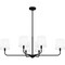 Quoizel Gallagher Linear Chandelier 6 Lights Matte Black GGR642MBK - alternate 4